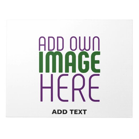 BLOC-NOTE MODELE DE TEXTE D'IMAGE BLANCHE SIMPLE ÉDITABLE MO (Devant)