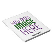 BLOC-NOTE MODÈLE DE TEXTE D'IMAGE BLANCHE SIMPLE MODERNE (Incliné)