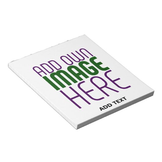 BLOC-NOTE MODÈLE DE TEXTE D'IMAGE BLANCHE SIMPLE MODERNE (Incliné)