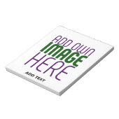 BLOC-NOTE MODÈLE DE TEXTE D'IMAGE BLANCHE SIMPLE MODERNE (Tourné)