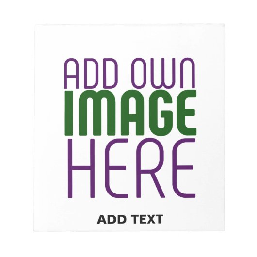 BLOC-NOTE MODÈLE DE TEXTE D'IMAGE BLANCHE SIMPLE MODERNE (Devant)