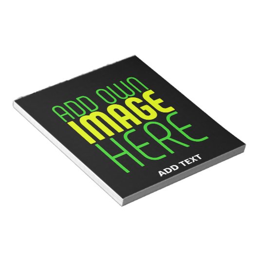 BLOC-NOTE MODELE DE TEXTE D'IMAGE NOIRE SIMPLE ET MODIFIABLE (Incliné)