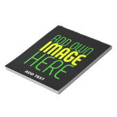 BLOC-NOTE MODELE DE TEXTE D'IMAGE NOIRE SIMPLE ET MODIFIABLE (Tourné)