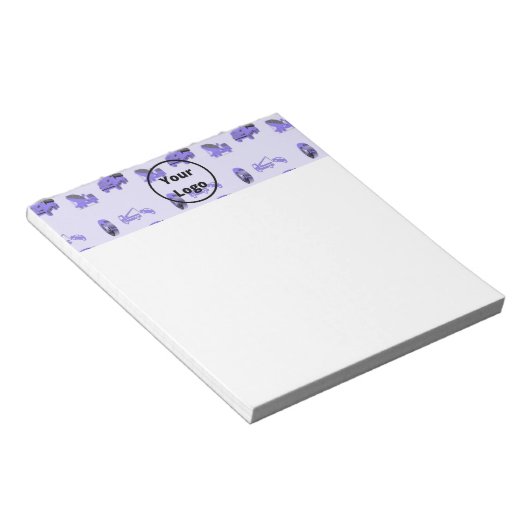 Bloc-note Modèle d'entreprise de camionnage bleu (Incliné)