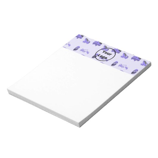 Bloc-note Modèle d'entreprise de camionnage bleu (Tourné)