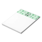 Bloc-note Modèle d'entreprise de santé verte (Tourné)
