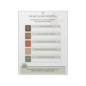 Bloc-note Modèle des objectifs SMART pour une planification  (Tourné)