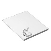 Bloc-note Modèle du club de pêche (Incliné)