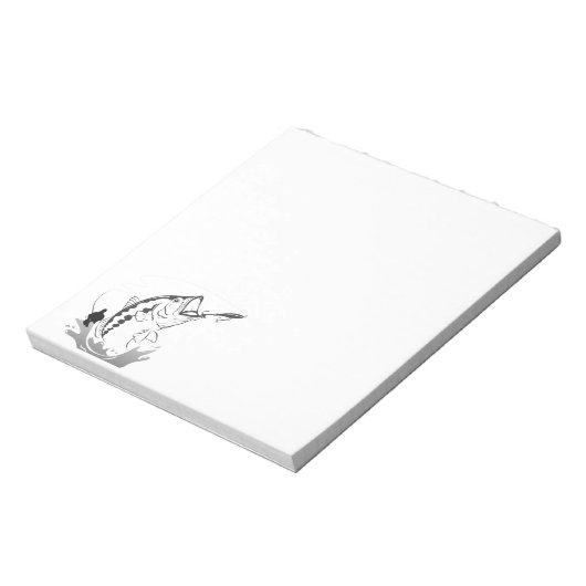 Bloc-note Modèle du club de pêche (Tourné)