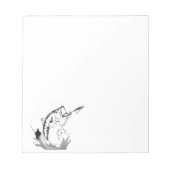 Bloc-note Modèle du club de pêche (Devant)