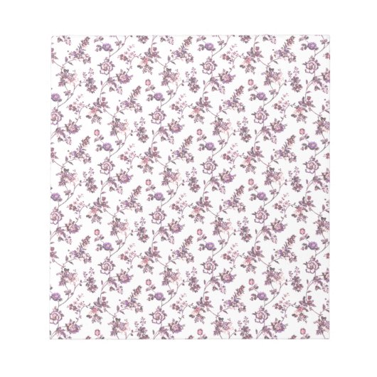 Bloc-note Modèle floral (Devant)