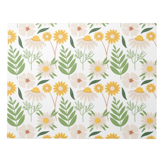 Bloc-note Modèle floral (Devant)