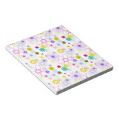 Bloc-note Modèle floral coloré (Incliné)