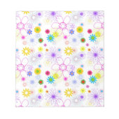Bloc-note Modèle floral coloré (Devant)