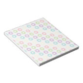 Bloc-note Modèle floral coloré (Incliné)