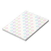 Bloc-note Modèle floral coloré (Tourné)