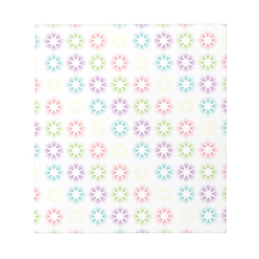 Bloc-note Modèle floral coloré (Devant)