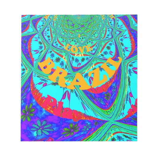 Bloc-note Modèle floral dynamique : Hommage brésilien Manger (Devant)