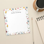 Bloc-note Modèle floral moderne mignon Du bureau de
