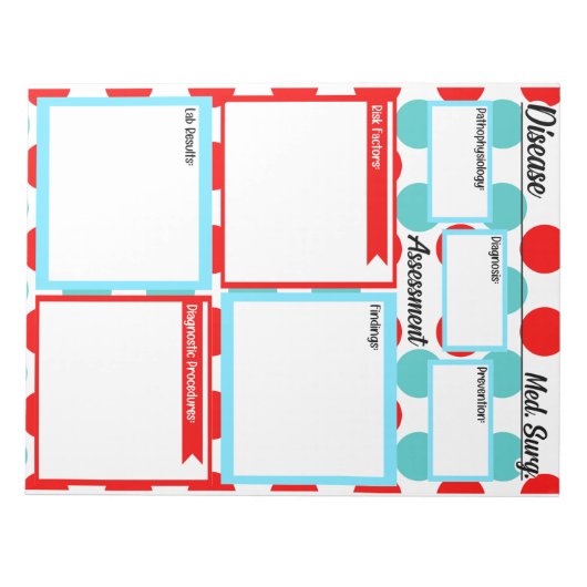 Bloc-note Modèle Médicale de chirurgie (Devant)