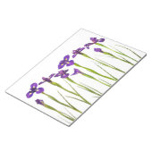 Bloc-note Modèle personnalisé d'Iris violets - Fleur d'Iris (Incliné)
