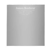 Bloc-note Modèle promotionnel modifiable pour l'entreprise,  (Devant)