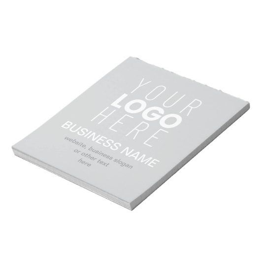 Bloc-note Modèle promotionnel simple pour le logo de votre e (Tourné)