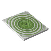 Bloc-note Modèle spiralé vert-blanc (Incliné)