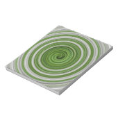 Bloc-note Modèle spiralé vert-blanc (Tourné)