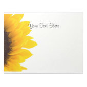 Bloc-note Modèle tournesol (Devant)