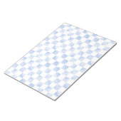 Bloc-note Modern Blue strokes Checkered White Pattern (Incliné)