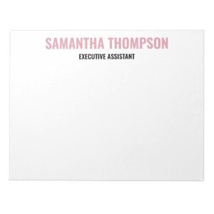 Bloc-note Modern Chic Pink, White & Black 