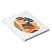 Bloc-note Modern Dog Mom Aesthetic With Cute Puppy (Incliné)