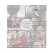 Bloc-note Modern elegant multi photo family stylish  (Devant)