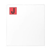 Bloc-note Modern Elegant Plain Professional Monogram (Devant)