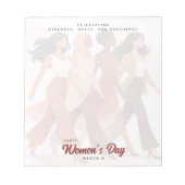 Bloc-note Modern Happy Women's Day Celebration March 8  (Devant)