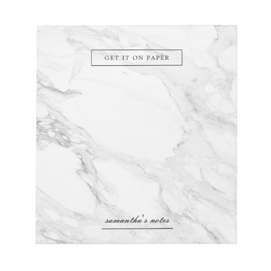 Bloc-note Modern marble (Devant)