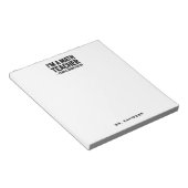 Bloc-note Modern Math Teacher Funny Saying (Incliné)