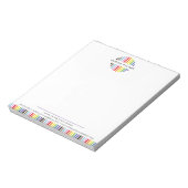 Bloc-note MODERN MINIMAL stripe logo rainbow pride LGBTQ (Tourné)