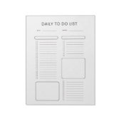 Bloc-note Modern Minimalist Daily To-Do List Notepad (Tourné)