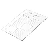 Bloc-note Modern Minimalist Daily To-Do List Notepad (Incliné)