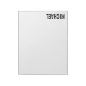 Bloc-note Modern Minimalist Personalized Name (Tourné)