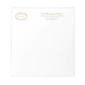 Bloc-note Modern Minimalist Sage Green Custom Business Logo (Devant)