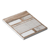 Bloc-note Modern Minimalist Small Invoice Form Business Logo (Incliné)