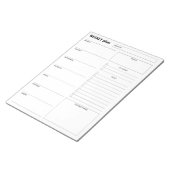 Bloc-note Modern Minimalist Vertical Weekly Planner & Goals (Incliné)