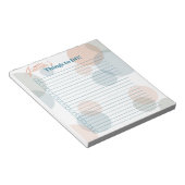 Bloc-note Modern Pastel Bubbles Bride's Things to Do List (Incliné)
