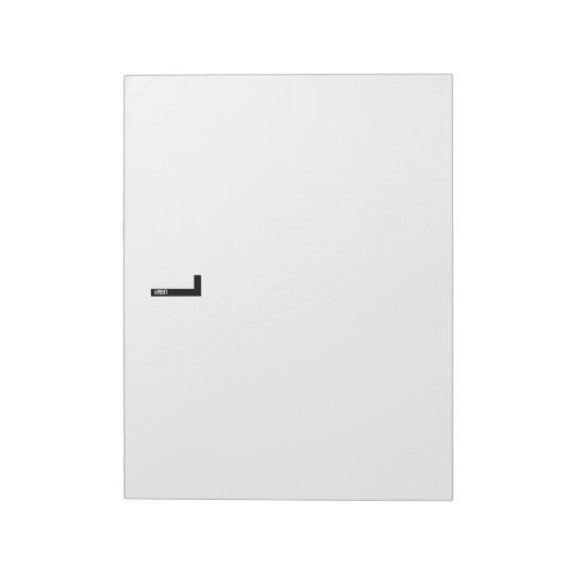 Bloc-note Modern Personalized Bold Monogram and Name (Tourné)