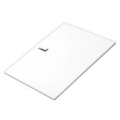 Bloc-note Modern Personalized Bold Monogram and Name (Incliné)