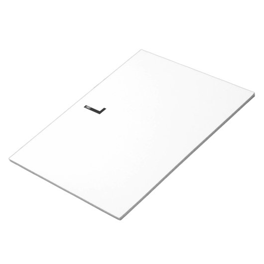 Bloc-note Modern Personalized Bold Monogram and Name (Incliné)