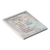 Bloc-note Modern Photo Shared Household Tasks Planner (Incliné)